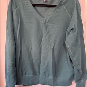 Buffalo David Bitton Teal V-Neck Pullover size M